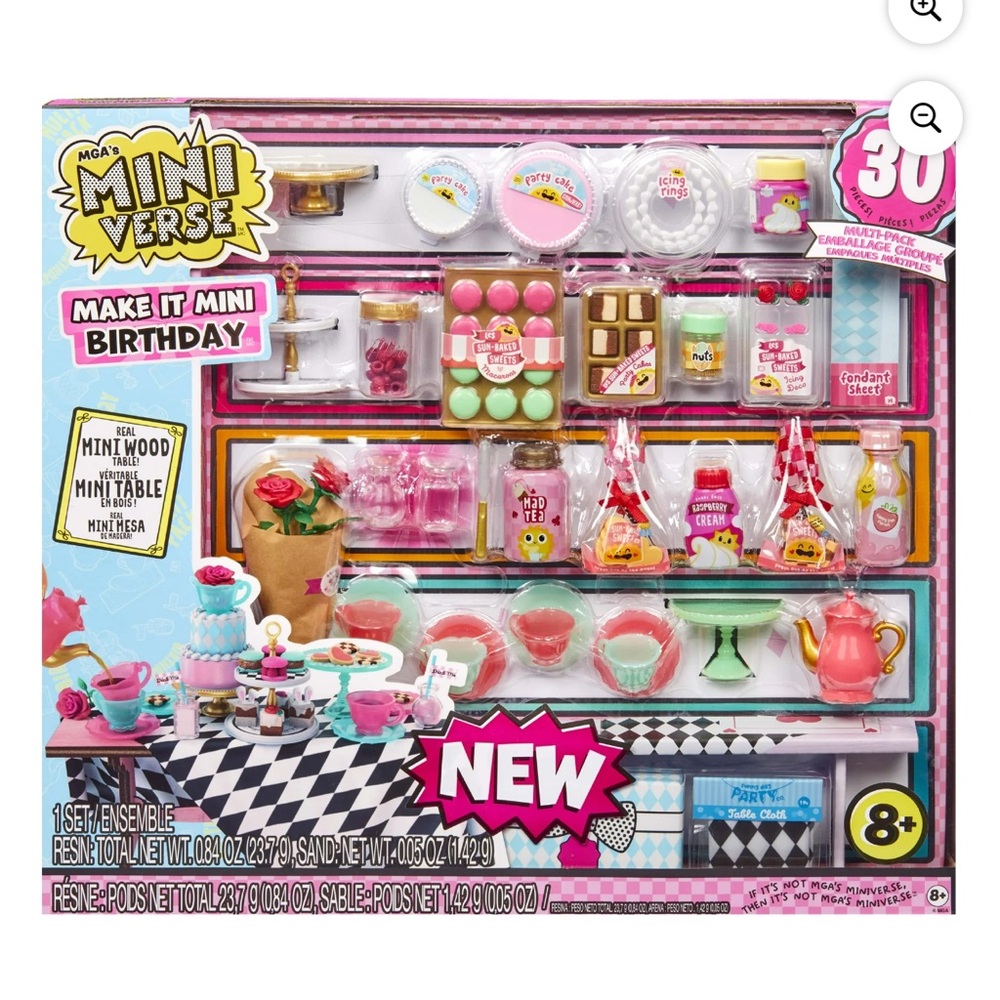 NEW Birthday Multi Pack Make it Mini 30 pc set multipack Miniverse MGA tea party - Picture 2 of 7
